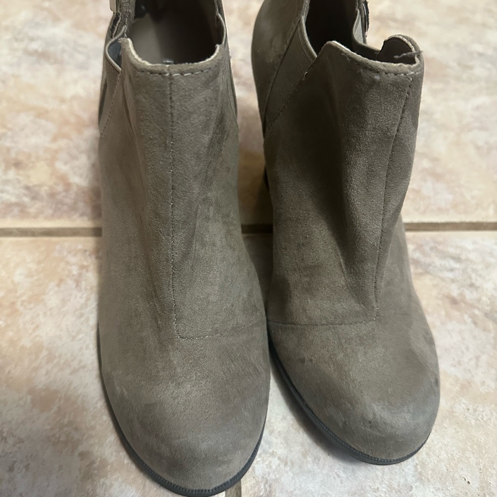 Maurices Taupe Ankle Booties